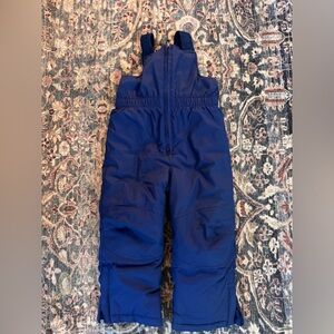 L.L. Bean Toddler Kids’ Navy Cold Buster Snow Bibs, Size 4T
